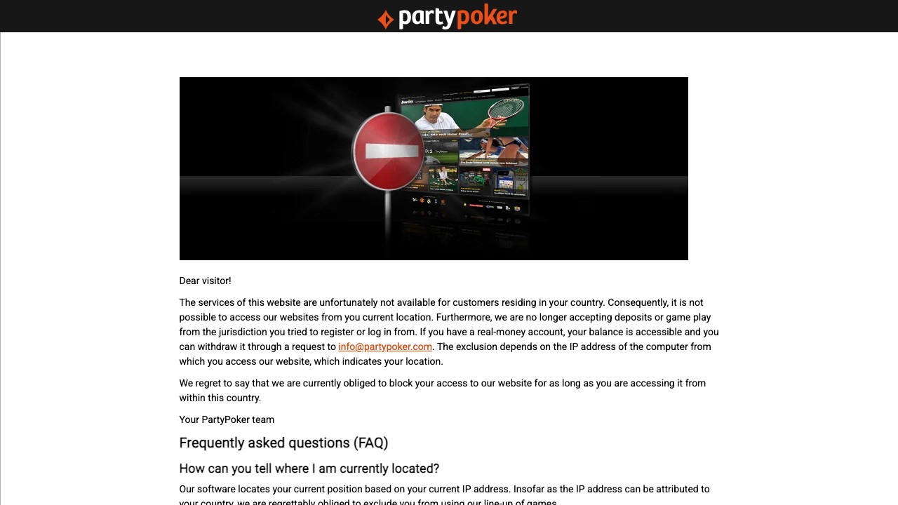 partypoker — homepage screenshot