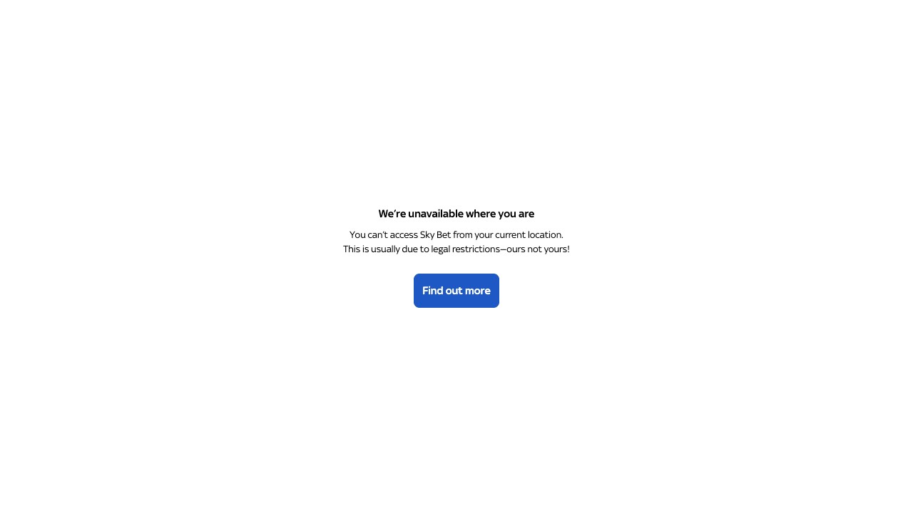 Sky Bet — homepage screenshot