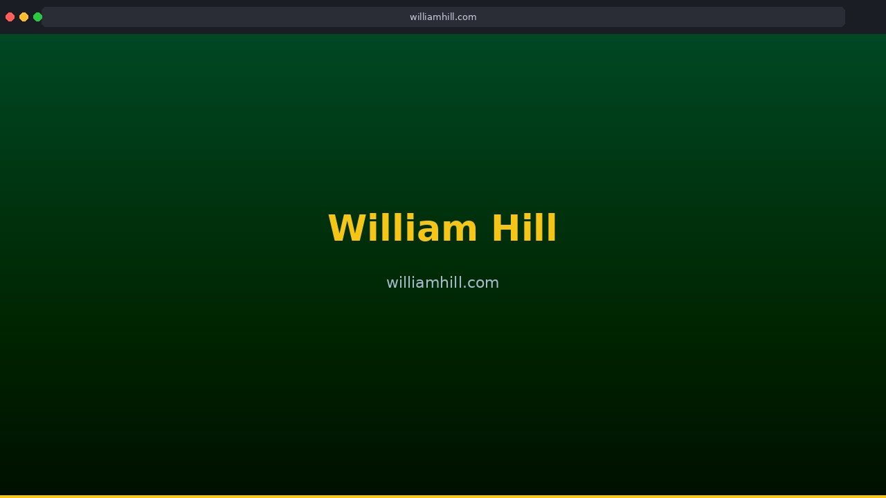 William Hill — homepage screenshot